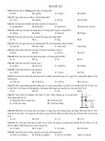 Đề thi chính thức môn hóa học THPT quốc gia năm 2018   mã 201   file word có lời giải (miễn phí) 