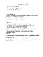 KẾ HOẠCH BÀI DẠY MÔN TỰ NHIÊN VÀ XÃ HỘI LỚP 3 CHỦ ĐỀ TRƯỜNG HỌC