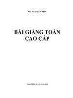 Đề cương tự học Toán cao cấp 1