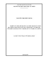 Nghiên cứu mối liên hệ giữa các phức hệ bào tử, phấn hoa trong trầm tích tầng mặt với hệ thực vật hiện đại vùng biển cụm đảo cô tô   thanh lân và ý nghĩa của chúng 