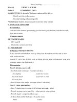 Giáo án smart start i  learnt grade 5 (4 tiết tuần) mới nhất 