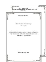 Danh gia chat luong dich vu kham chua benh bang mo hinh IPA