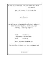 Phê phán quan điểm sai trái thông qua giảng dạy kinh tế chính trị ở các trường đại học trên địa bàn hà nội hiện nay 