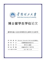 Phương pháp phân tích ưu hóa mô hình động học robot song song 