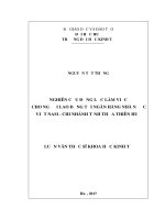 NGHIÊN cứu ĐỘNG lực làm VIỆC CHO NGƯỜI LAO ĐỘNG tại NGÂN HÀNG NHÀ nước VIỆT NAM CHI NHÁNH TỈNH THỪA THIÊN HUẾ 