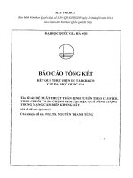 Đề xuất thuật toán định tuyến theo cluster theo chuỗi và đa chặng đem lại hiệu quả năng lượng trong mạng cảm biến không dây 