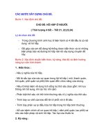 CÁC BƯỚC XÂY DỰNG CHỦ ĐỀ sinh hoc 8