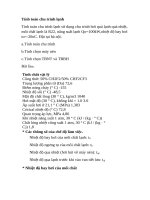 Tính toán chu trình lạnh sử dụng chu trình hơi quá lạnh quá nhiệt