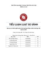 Đào tạo và hành nghề luật tại hai quốc gia pháp và đức dưới góc độ luật so sánh