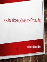 PHÂN TÍCH HUYẾT đồ yđk