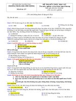 đề thi trắc nghiệm môn vận tải bảo hiểm