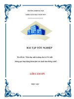 bài tập tốt ngiệp                   Tên đề tài: “Giáo dục môi trường cho trẻ 56 tuổi       thông qua hoạt động khám phá các danh lam thắng cảnh”.