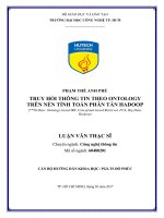 TRUY HỒI THÔNG TIN THEO ONTOLOGY TRÊN NỀN TÍNH TOÁN PHÂN TÁN HADOOP