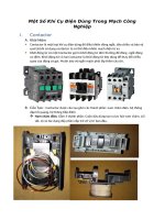 một số mạch điện công nghiệp  khí cụ điện