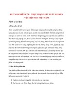 MỞ ĐẦU 1. LÝ DO CHỌN ĐỀ TÀI Theo xu hướng phát triển của xã hội ngày nay, lĩnh vực công nghệ là một trong những lĩnh vực không thể thiếu với mạng lưới thông tin trên thế giới ngày càng phát triển. Việc ứng dụng công nghệ vào các xí nghiệp, cơ