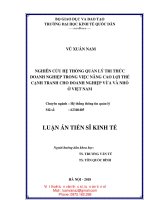Luận văn : Nghiên cứu hệ thống quản lý tri thức doanh nghiệp trong việc nâng cao lợi thế cạnh tranh cho doanh nghiệp vừa và nhỏ ở Việt Nam