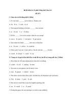 bo de kiem tra 15 phut mon tieng anh lop 9 hoc ki 1