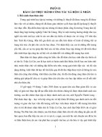 Báo cáo thực hành công tác xã hội cá nhân