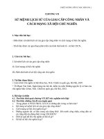 CHƯƠNG VII SỨ MỆNH LỊCH SỬ CỦA GIAI CẤP CÔNG NHÂN VÀ CÁCH MẠNG XÃ HỘI CHỦ NGHĨA