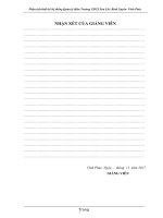 Báo cáo đề tài: Quản lý điểm trường THCS