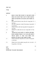 tieu luan  doi moi cai cach o viet nam va trung quoc trong qua trinh xay dung CNXH