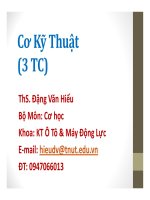Bai giang  , bai tap , de thi  mon co ky thuat