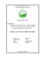 Áp dụng quy trình chăm sóc và phòng trị bệnh viêm tử cung cho lợn nái tại trại Lê Văn Tuấn, Bình Xuyên  Bình Giang  Hải Dương (Khóa luận tốt nghiệp)