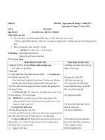 Giao án các môn học lớp 5 tuần 12 