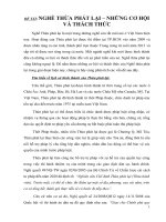 Bài báo cáo học phần 1 nghề thừa phát lại   những cơ hội và thách thức