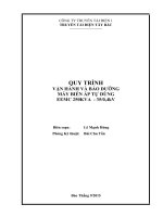 Quy trình vận hành sửa chữa máy biến áp địa phương TD 35 (TD đp)