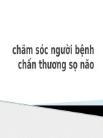 chăm sóc người bệnh chấn thương sọ não 