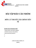 bài tập lý thuyết tài chính tiền tệ