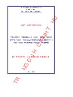 Thu hút sự tham gia của người dân trong xây dựng đường giao thông nông thôn tại huyện quảng ninh, tỉnh quảng bình 