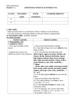 Giáo án tự chọn bám sát môn tiếng Anh lớp 11 học kì I cơ bản năm 20182019 lý thuyết và bài tập