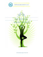 Bài thu hoạch giáo dục thể chất. Vai trò của thể dục thể thao đối với sinh viên trong nhà trường đại học nói riêng và đối với cuộc sống nói chung. Làm thế nào để có sức khỏe như ý mong muốn?