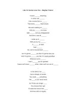 Like im gonna lose you 