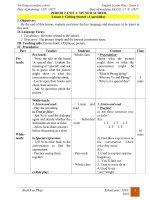 Giáo án tiếng anh lớp 6    giáo án học kì 1  pháp bạch văn 