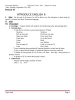 Giáo án tiếng anh lớp 6 chọn bộ theo chương trình PTNLHS   giáo án cả năm  cường nguyễn tấn 