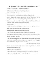 Đề thi giữa kỳ 1 lớp 4 môn tiếng việt năm 2015   2016