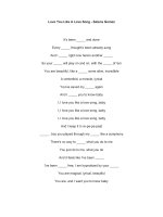 Love you like a love song 