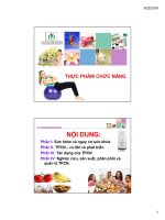 BÀI GIẢNG THỰC PHẨM CHỨC NĂNG e learning