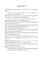 Hướng dẫn giải bài tập không gian véc tơ  đại số tuyến tính , đề thi cuối kì