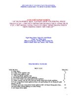 Sử dụng phiếu học tập kết hợp với phương pháp thảo luận   thuyết trình nhằm phát huy tính tích cực của học sinh 