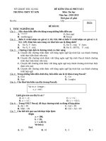 Đề kiểm tra 45p Tin 11