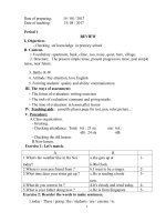 Giáo án tiếng anh lớp 6 chọn bộ theo chương trình PTNLHS   giáo án cả năm  huệ hoàng thu 