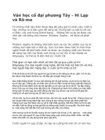 Bài Thuyết Trình về văn học cổ đại phương tây