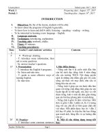 Giáo án tiếng anh lớp 6 chọn bộ theo chương trình PTNLHS   giáo án học kì 1  đạt vũ kim 