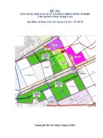 Đề án sản xuất nông nghiệp ứng dụng công nghệ cao