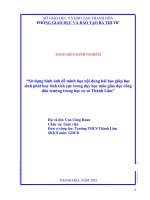 Sử dụng hình ảnh để minh họa nội dung bài học giúp học sinh phát huy tính tích cực trong dạy học môn GDCD trường THCS thành lâm 