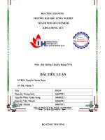 Bài tiểu luận hệ thống lái trợ lực thủy lực